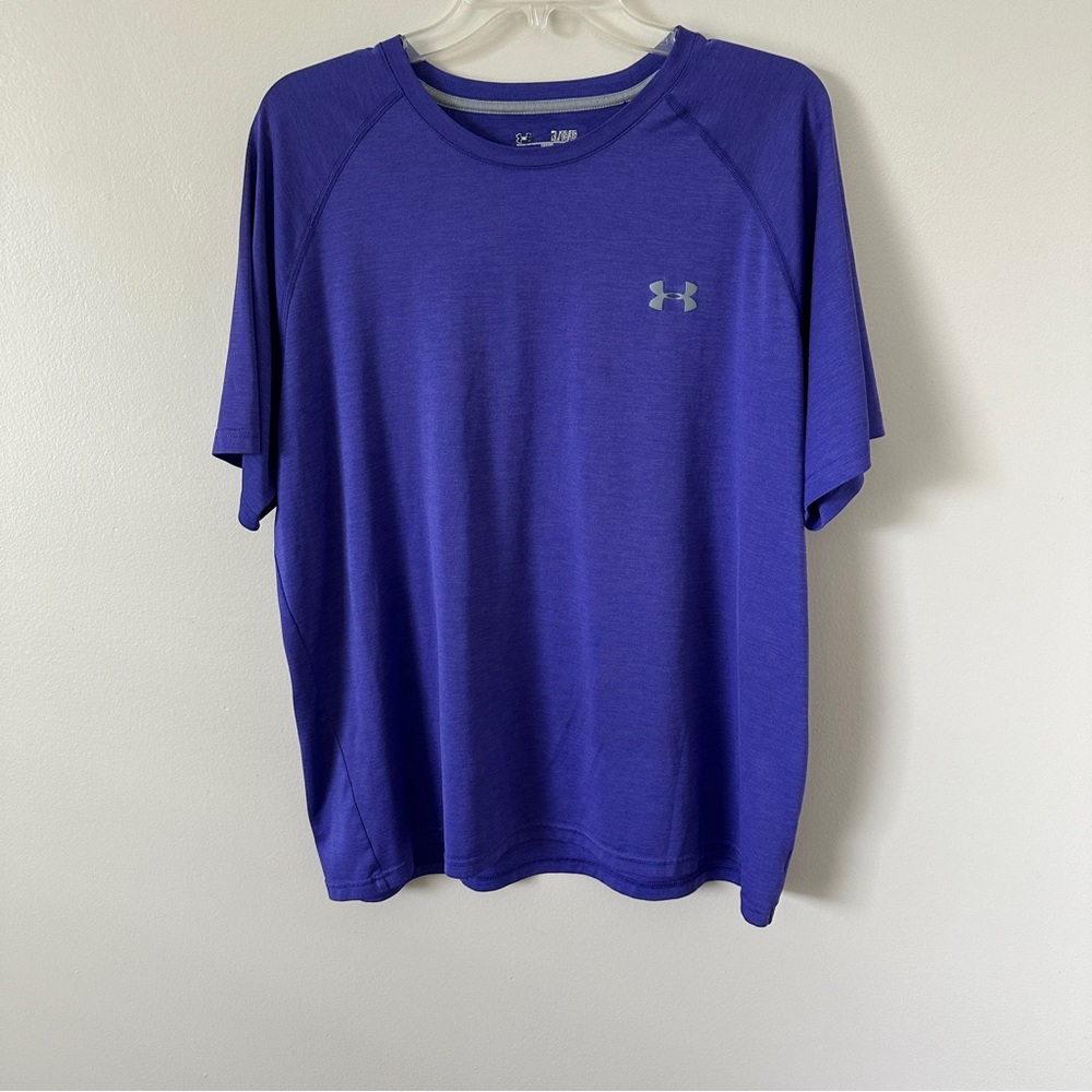 Under Armour Men's Loose Fit Purple Short Sleeve Tee